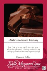 Dark Chocolate Ecstasy Decaf Flavored Coffee